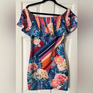 Jealous Tomato Colorful Floral Mini Dress